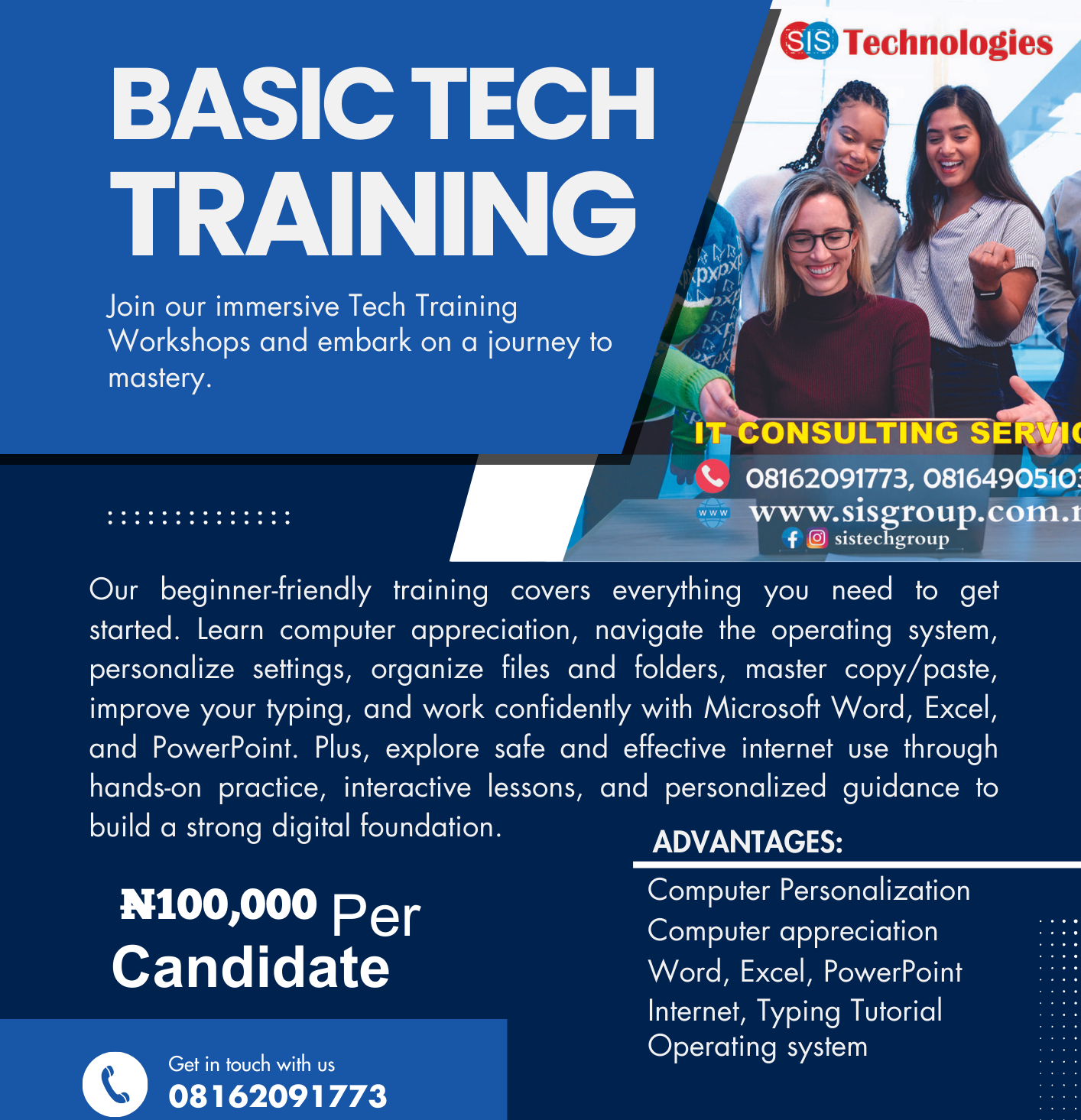 Basics computer & office Technology Training in Nigeria | SIS Tech Institute